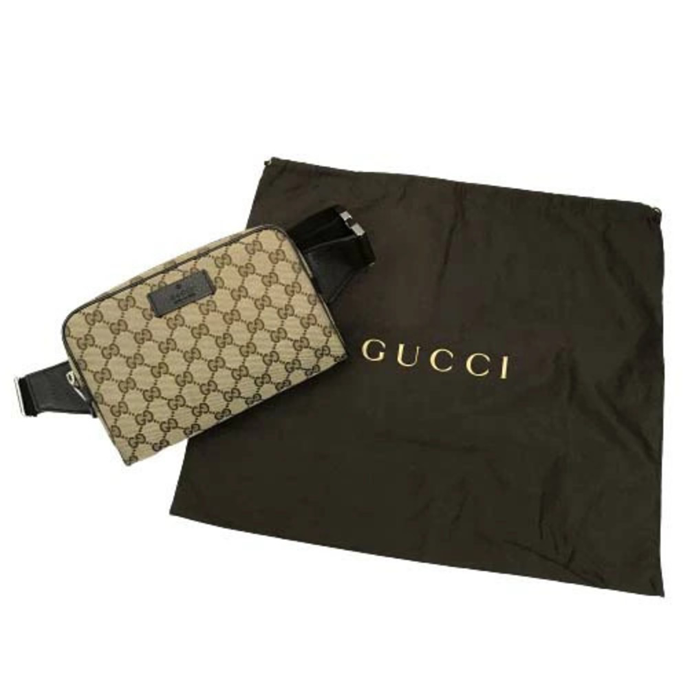 Gucci GG Body Bum Crossbody Belt Bag Waist Crossbody Leather Brown - Picture 2 of 10